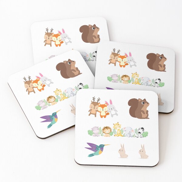 Item preview, Cute little wild animals  designed and sold by huape.