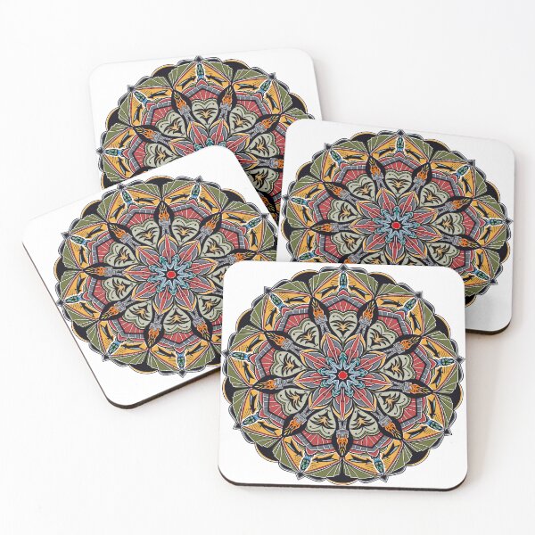 Item preview, Traditional tattoo-inspired mandala designed and sold by OnTheEdgeDesign.
