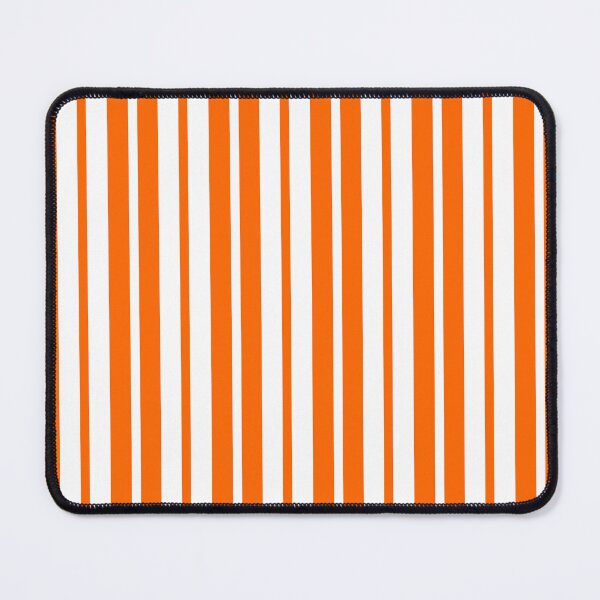 Item preview, Vertical Orange White Stripes Pattern designed and sold by PatternTitan.