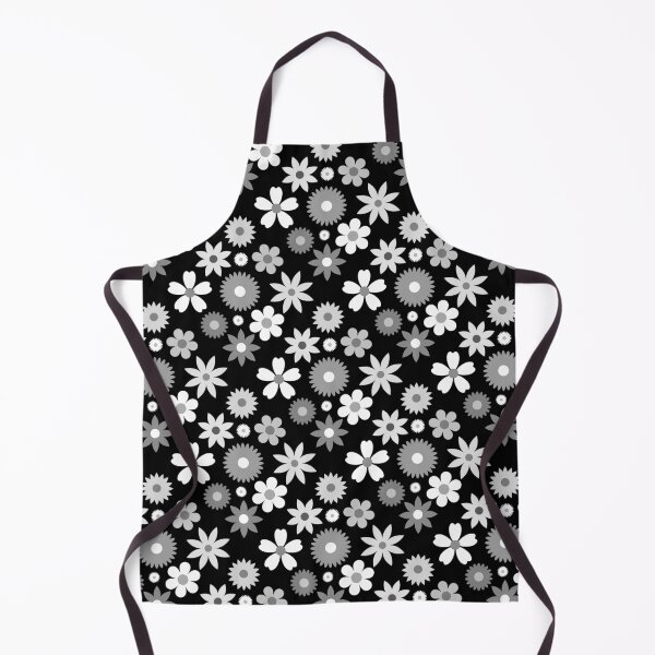Item preview, Retro 70s Style Flower Monochrome Pattern designed and sold by NataliePaskell.