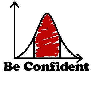 Imagen de la obra Be Confident APSTATS Advanced Placement Statistics AP Stats Gear de DynamicDesign