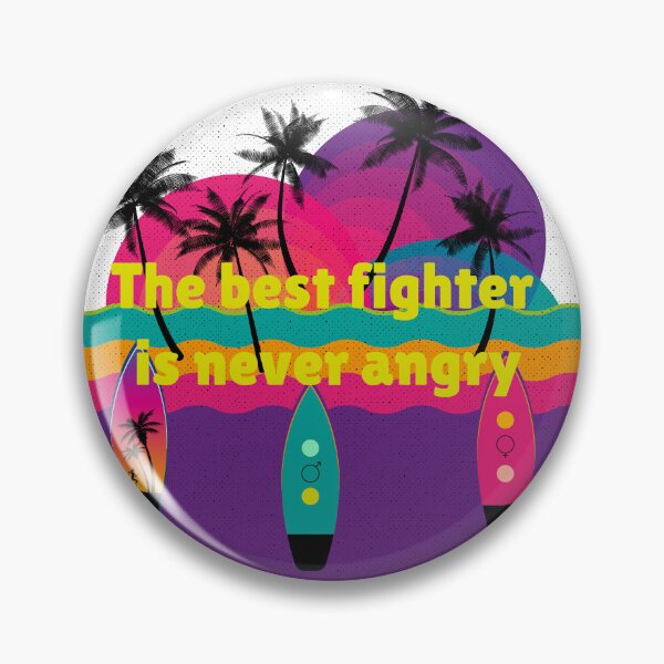 Item preview, The best fighter is never angry designed and sold by Marco Casarin.