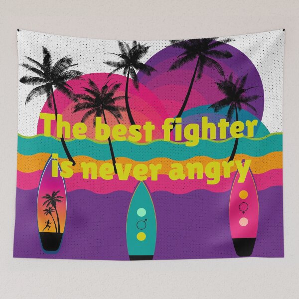 Item preview, The best fighter is never angry designed and sold by Marco Casarin.