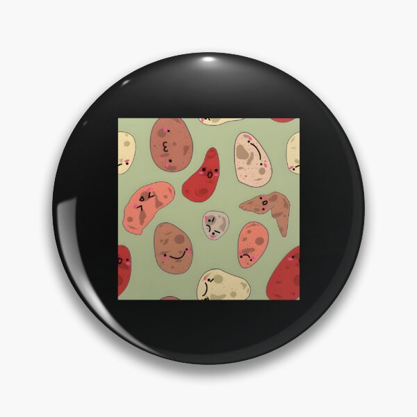 Item preview, Cute Potato Faces Pattern Adorable And Quirky For Potato Lovers designed and sold by EmGai TocXanh.