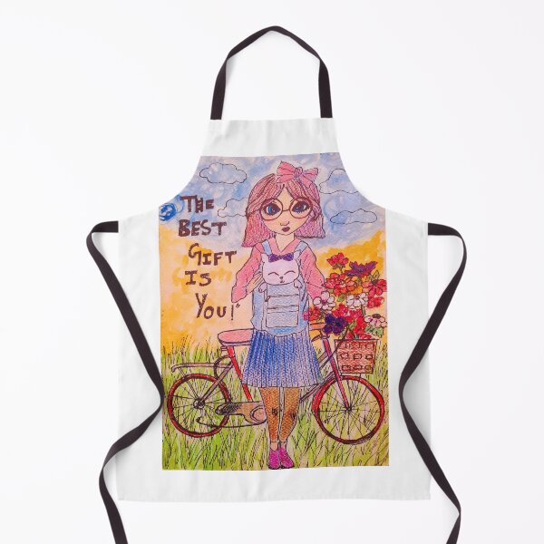 Item preview, Girl with cat and bicycle designed and sold by Kiruthikaarts.