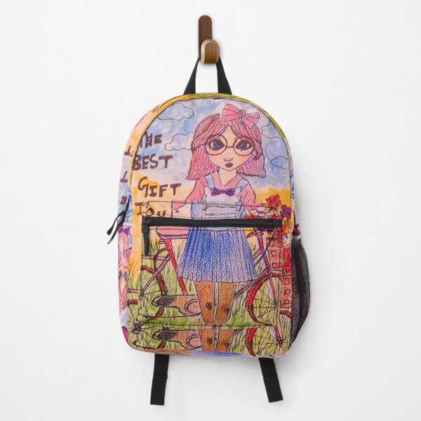 Item preview, Girl with cat and bicycle designed and sold by Kiruthikaarts.
