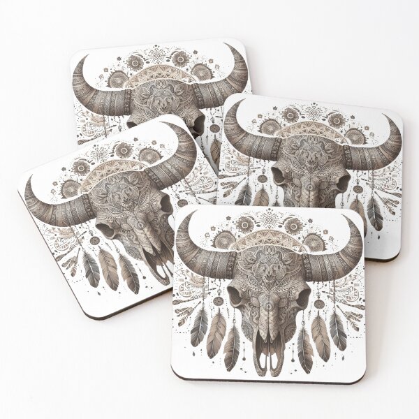 Item preview, Boho Cow Skull designed and sold by deniz kaya.
