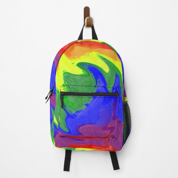 Item preview, Pride flag rainbow abstract liquid swirl pattern designed and sold by Quacktails.