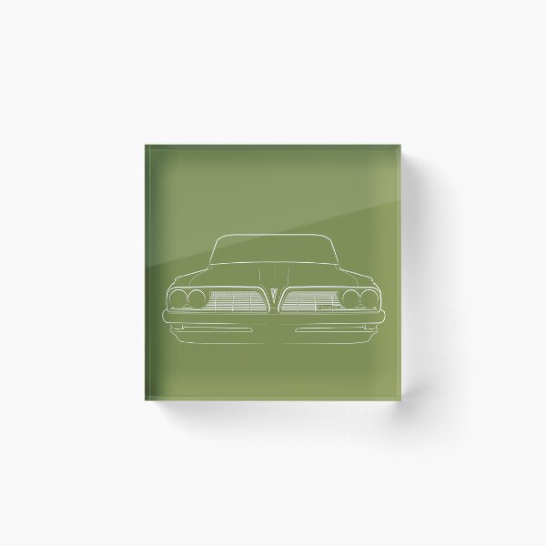 Item preview, 1961 Pontiac Ventura - front stencil, white  designed and sold by mal-photography.