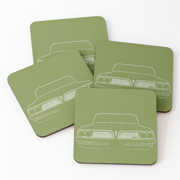 Item preview, 1961 Pontiac Ventura - front stencil, white  designed and sold by mal-photography.