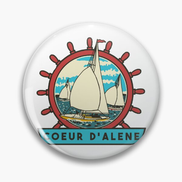 Item preview, Lake Coeur d'Alene Vintage Style Decal designed and sold by Decal Mania.