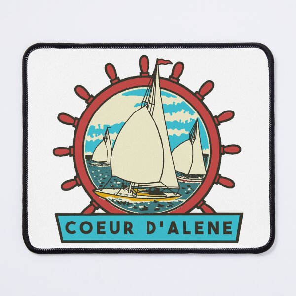 Item preview, Lake Coeur d'Alene Vintage Style Decal designed and sold by Decal Mania.