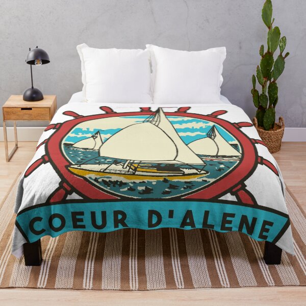 Item preview, Lake Coeur d'Alene Vintage Style Decal designed and sold by Decal Mania.