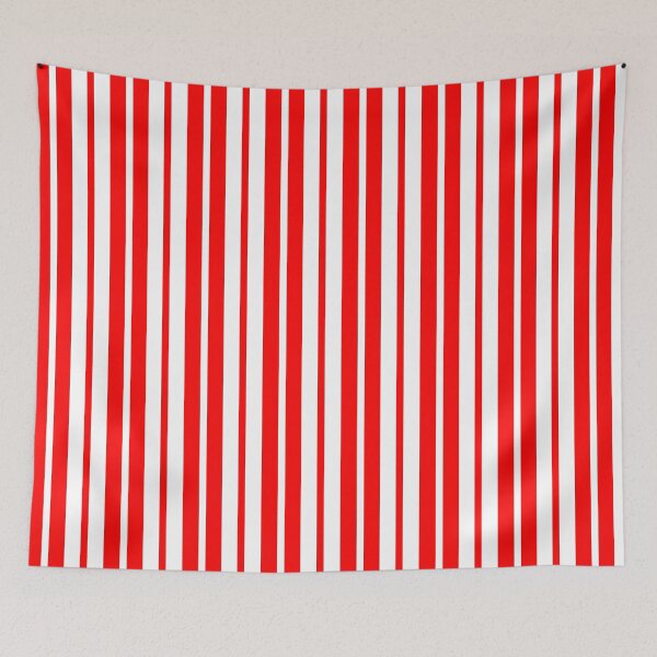 Item preview, Vertical Red White Stripes Pattern designed and sold by PatternTitan.
