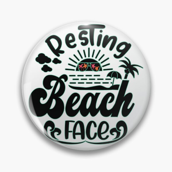 Item preview, Green Resting Beach Face T-Shirt | Funny Vacation Shirt | Beach Mode Activated | Relaxation Station Tee | Ocean Vibes designed and sold by FitEnvy.