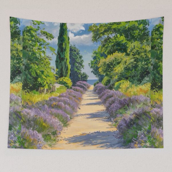 Item preview, Lavender Pathway in Provence: Serene French Countryside | Week End à La Campagne designed and sold by CARRAANN.