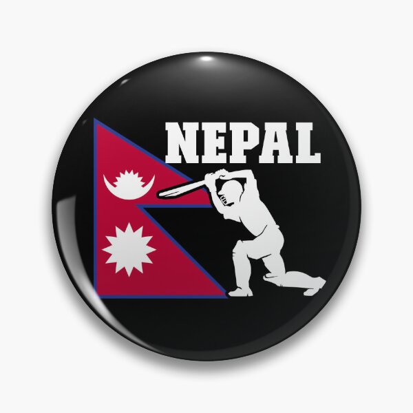Item preview, Nepal Flag Cricket Player Nepal Cricket Fan Nepal Cricket Gear designed and sold by DynamicDesign.