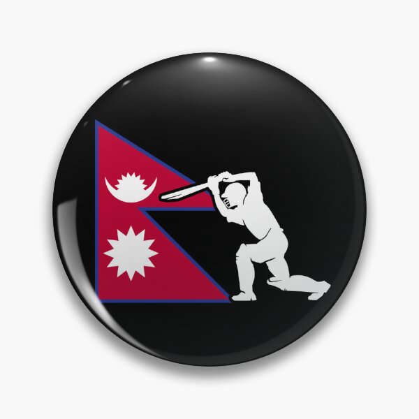 Item preview, Nepal Flag Cricket Player Nepal Cricket Fan Nepal Cricket Gear designed and sold by DynamicDesign.