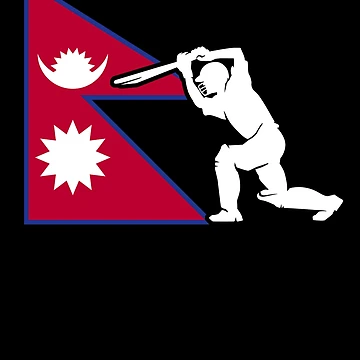 Vorschaubild zum Design Nepal Flag Cricket Player Nepal Cricket Fan Nepal Cricket Gear von DynamicDesign