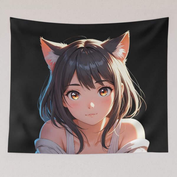 Item preview, Mischievous Catgirl: Detailed 3D Anime Art designed and sold by AI-Only Creations.