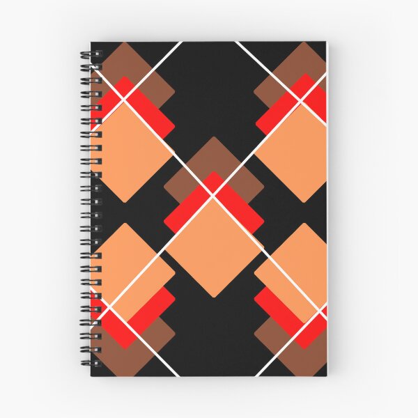 Item preview, Brown, Red And Orange Overlapping Diamonds - Artistic Pattern Design designed and sold by signshirtz.