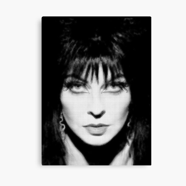 Item preview, Elvira Screenprint 1980s Goth Monotone designed and sold by Arcane Orchid.