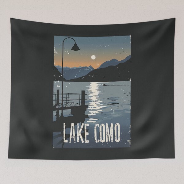 Item preview, A Vintage Travel Illustration of Lake Como - Italy  designed and sold by GoodOldVintage.