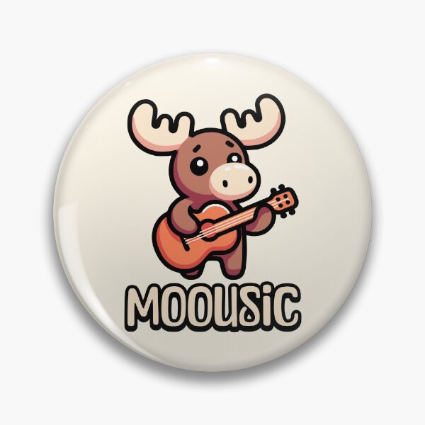 Item preview, Moousic! Cute Music Moose Pun designed and sold by PMCreative.
