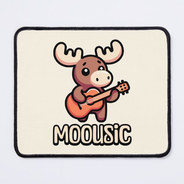 Item preview, Moousic! Cute Music Moose Pun designed and sold by PMCreative.