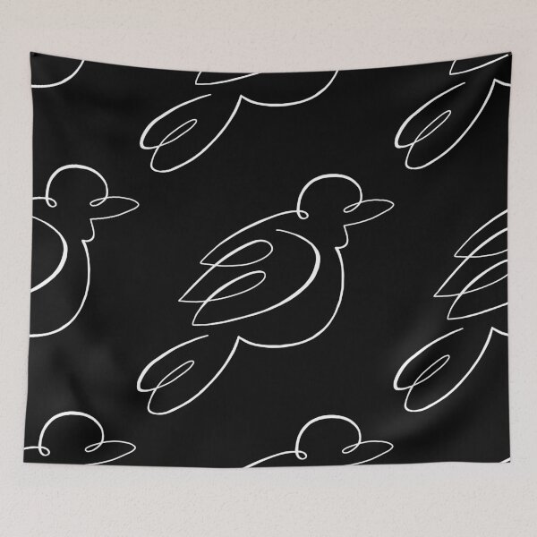 Item preview, One Line Drawing - Bird - White designed and sold by emilyRose3.