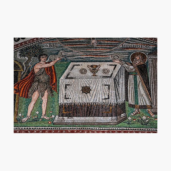 Item preview, Abel and priest-king Melchizedek in Byzantine mosaic designed and sold by TerenceKerr.