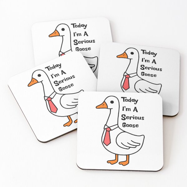 Artikelvorschau, Heute bin ich eine ernste Gans! Niedliches, lustiges, albernes Gans-Wortspiel entworfen und verkauft von PMCreative.