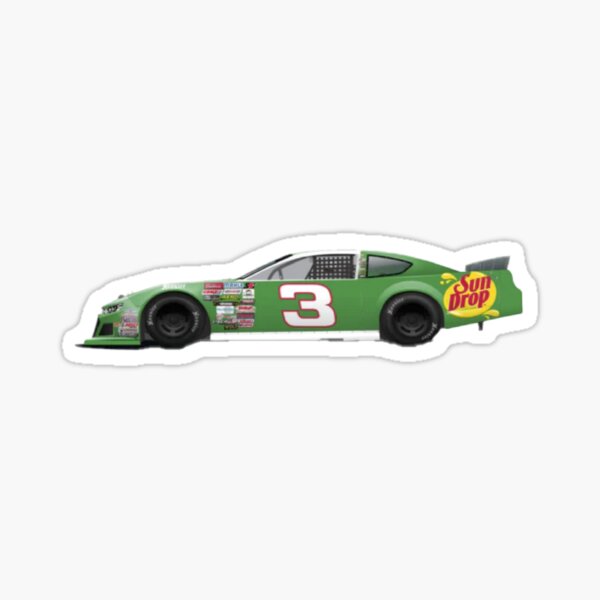 Artikel-Vorschau von Dale Earnhardt Jr. Sun Drop Rennauto-Aufkleber, designt und verkauft von MainEventMedia.