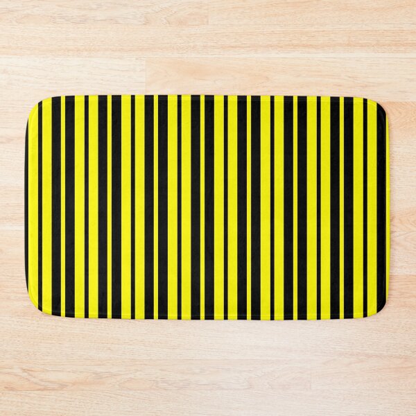 Item preview, Vertical Yellow Black Stripes Pattern designed and sold by PatternTitan.