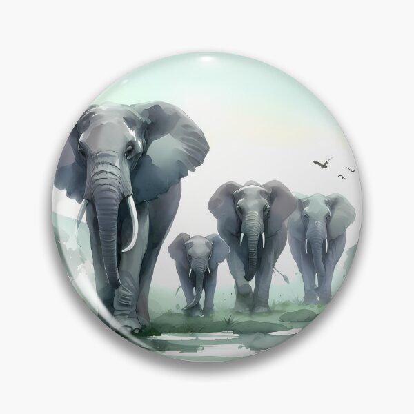 Item preview, Family of elephants designed and sold by RubisLeaf.