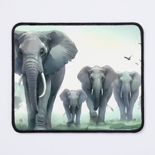 Item preview, Family of elephants designed and sold by RubisLeaf.