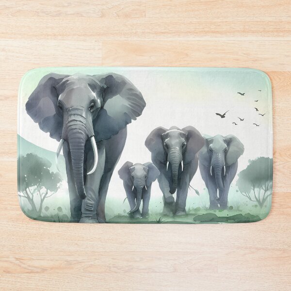 Item preview, Family of elephants designed and sold by RubisLeaf.