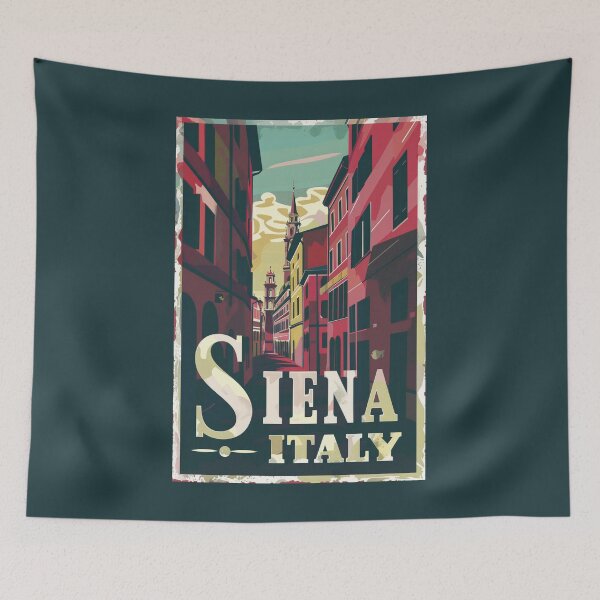 Item preview, A Vintage Travel Illustration of Siena - italy  designed and sold by GoodOldVintage.