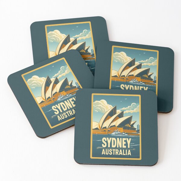 Item preview, A Vintage Travel Illustration of Sydney - Australia  designed and sold by GoodOldVintage.
