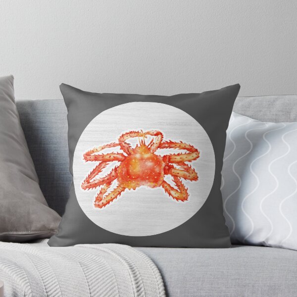Item preview, Red Crab Watercolor Drawing designed and sold by LivingColorful.