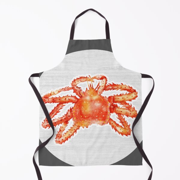 Item preview, Red Crab Watercolor Drawing designed and sold by LivingColorful.