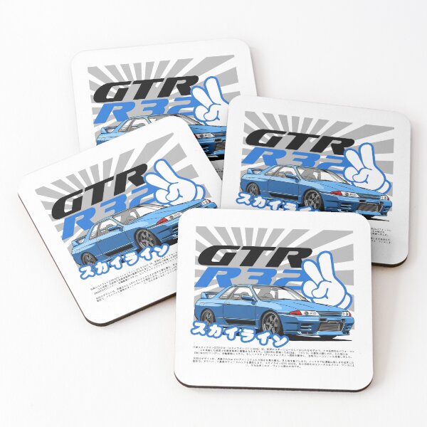 Item preview, Kawaii Cute Blue Nissan Skyline GTR R32 designed and sold by Blitzcrew.Co.