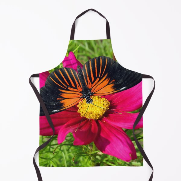Item preview, Doris Longwing Butterfly pollinating a Mexican aster flower designed and sold by Peter Etchells.