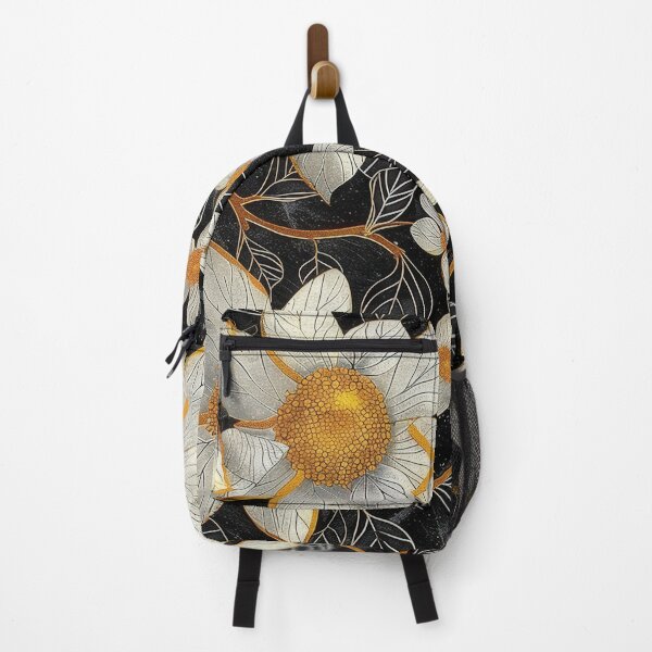 Item preview, White Flowers on Black Background designed and sold by brandway.