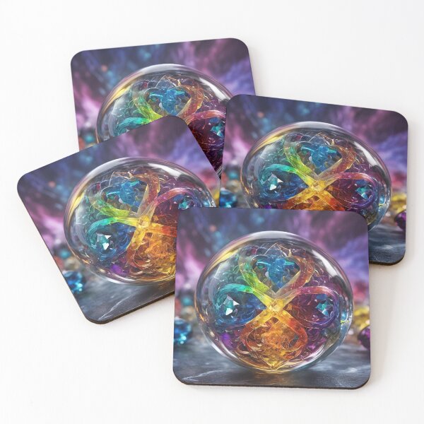 Item preview, Autism awareness infinity globe, glass ball art deco designed and sold by HardToFindMerchandise.