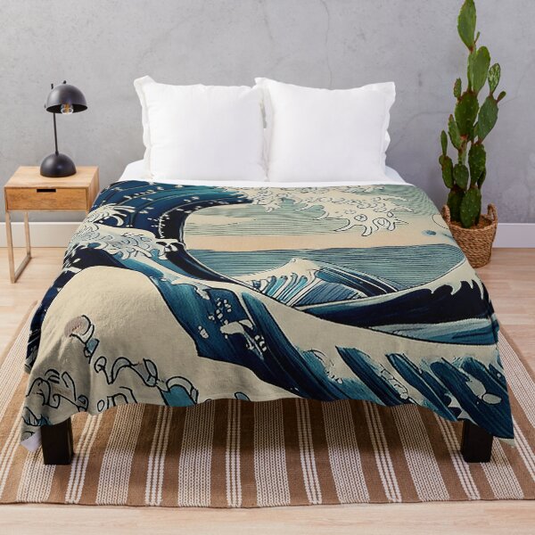 Item preview, The Great Wave Ancient Japanese Art Print/1 designed and sold by Synthwave Poem.