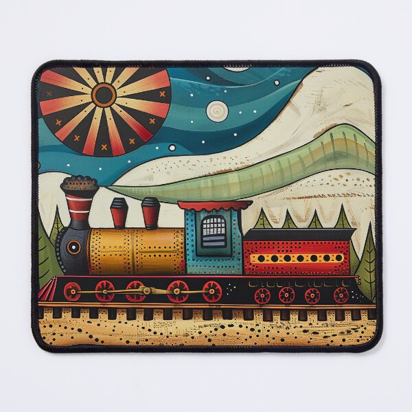 Item preview, Fun cute Colorful train art  designed and sold by Inktown.