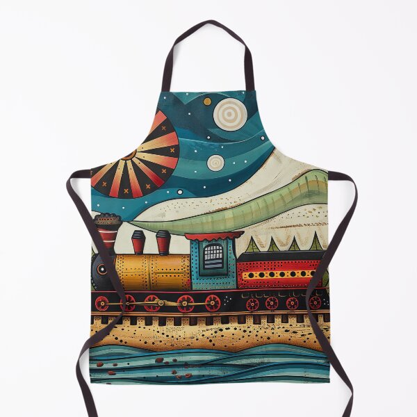 Item preview, Fun cute Colorful train art designed and sold by Inktown.