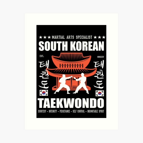 Artikel-Vorschau von Taekwondo Dojang - Traditionelle Kampfkunst aus Korea, designt und verkauft von RetroMaritalArt.