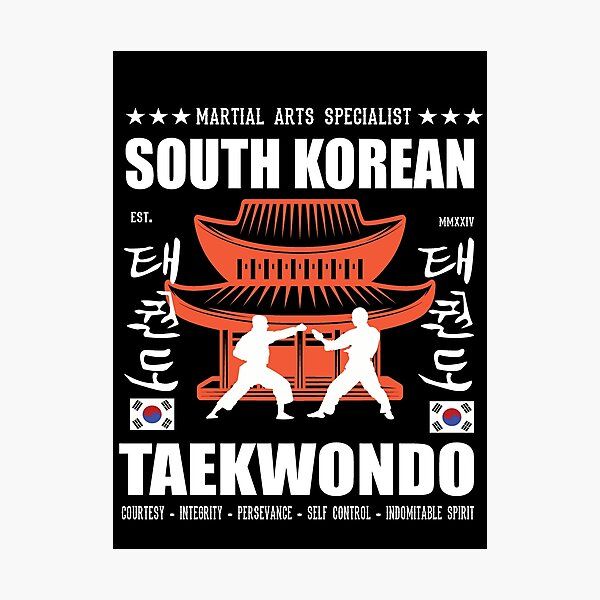 Artikel-Vorschau von Taekwondo Dojang - Traditionelle Kampfkunst aus Korea, designt und verkauft von RetroMaritalArt.